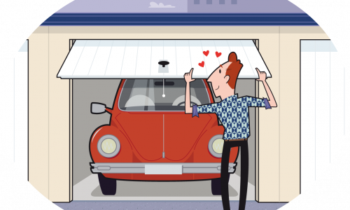 Illustration garage