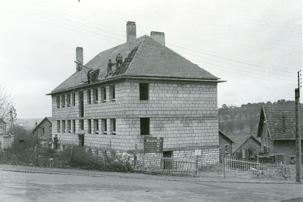 Photo d'archive - Premières constructions Alcéane