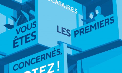 Affiche pour l'élection des représentants des locataires