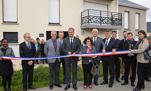 Photo d'inauguration de la résidence Le Nerval Fontenay